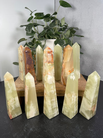 Green Onyx Obelisks - mystery