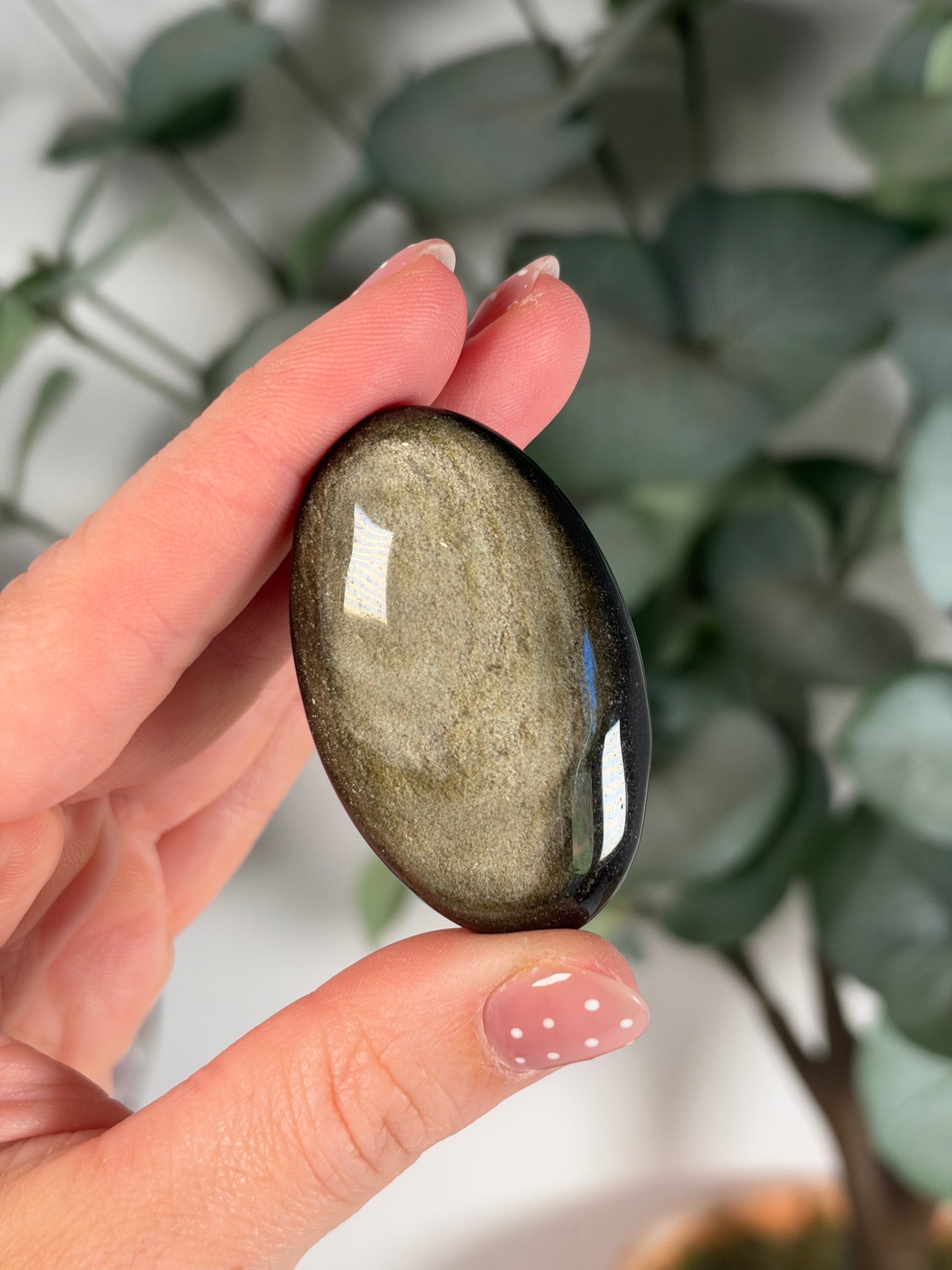 Sheen Obsidian Palm Stones - mystery – Brianna’s Gem Shack LLC