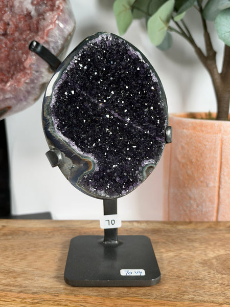Uruguayan Amethyst w Stand - 70