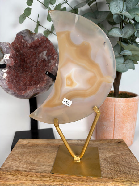 Brazilian Agate Moon - 176