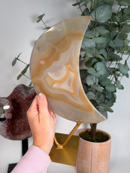 Brazilian Agate Moon - 176