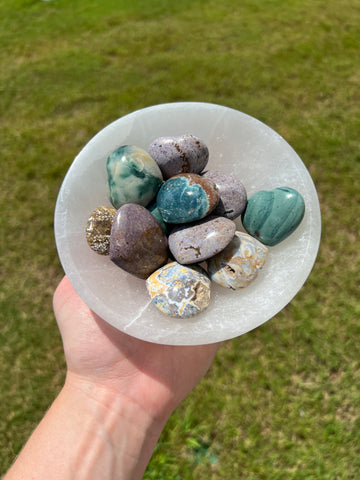 Ocean Jasper Hearts